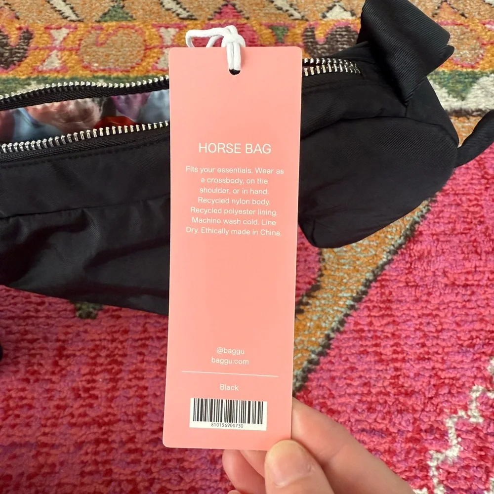 Collina Strada x BAGGU horse/pony crossbody bag black NWT - Picture 4 of 6